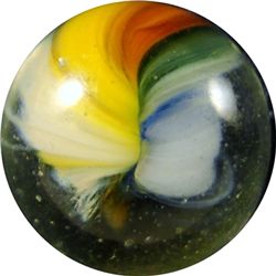 Marbles: Lot 132. Master Marble. Clear Sunburst. 19/32". NM+ 8.9