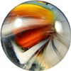 Image 3 : Marbles: Lot 140. Akro Agate. Sparkler. 5/8". Mint 9.9.