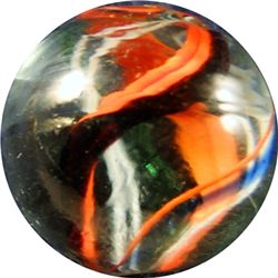 Marbles: Lot 142. Swirl. Coreless. 25/32". Mint 9.7.