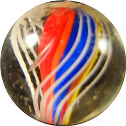 Marbles: Lot 146. Swirl. Ribbon core. 21/32". Mint 9.9.