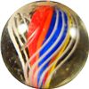 Image 1 : Marbles: Lot 146. Swirl. Ribbon core. 21/32". Mint 9.9.