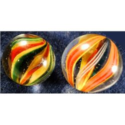 Marbles: Lot 162. 2 Swirls. Divided Core.