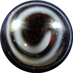 Marbles: Lot 181. Transition. Ground Pontil. 25/32". Mint 9.7.