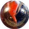 Image 2 : Marbles: Lot 186. Swirl. Latticinio Core. End of Cane. 25/32". Mint 9.5.