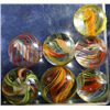 Image 1 : Marbles: Lot 189. Swirl.7 Assorted Cores. 9.9-8.9 (2 are 8.9)
