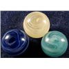 Image 1 : Marbles: Lot 194. 3 Ground Pontil Transitions. 25/32"-13/16". Mint 9.9 & 9.0.