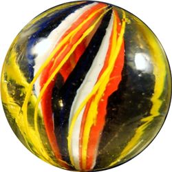 Marbles: Lot 213. Swirl. Divided Core. 1-3/16". NM 8.6.