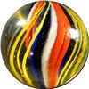 Image 2 : Marbles: Lot 213. Swirl. Divided Core. 1-3/16". NM 8.6.