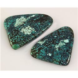 Natural Turquoise 128.84ctw Loose Gemstone 2pc Big Size
