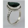 Image 1 : EMERALD BERYL 22.02CTW STERLING SILVER RING
