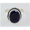 Image 2 : SAPPHIRE CORRUNDUM 22.64CTW SILVER RING