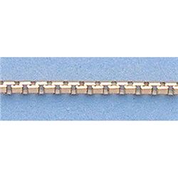 Pure Gold 16" 14kt Italian Gold-Yellow 1.4mm, 8 Sided Box Chain Gauge:24, 4.3gr