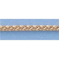 Pure Gold 16" 14kt Italian Gold-Yellow or White 1.5mm, Wheat Chain Gauge:040, 4.6gr