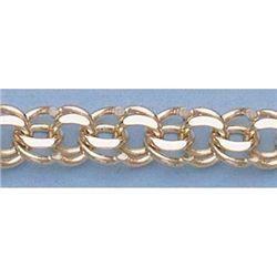 Pure Gold 7" 14kt Italian Gold-Yellow or White 5.7mm, Charm Bracelets Gauge:Y4055, 9.6gr