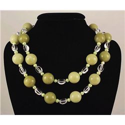 1442.00 CTW 18 " GRAPE LIKE BEADS NECKLACE