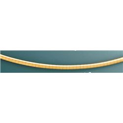 OMEGA NECKLACE 3mm 18in. 20.6 grs 14kt Y Gold