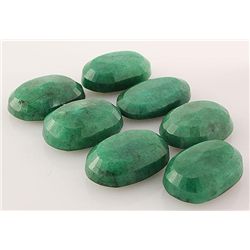 191.11ctw Faceted Loose Emerald Beryl Gemstone Lot of 7