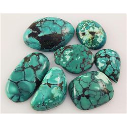 Natural Turquoise 156.82ctw Loose Small Gemstone Lot of 7