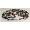 Image 2 : 913.00CTW MULTI-COLOR 6 ROW MOTHER OF PEARL NECKLACE