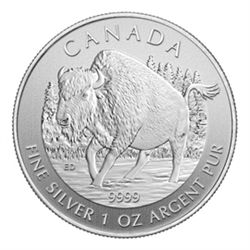 Canadian Silver 1 oz Wood Bison 2013