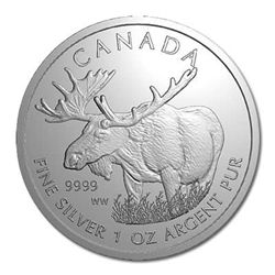 Canadian Silver Wildlife Series 1 oz Moose 2012