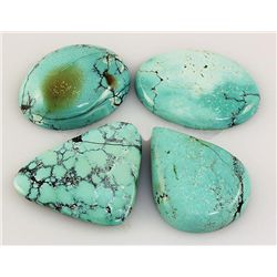 Natural Turquoise 169.40ctw Loose Gemstone Lot of 4