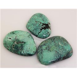 Natural Turquoise 219.30ctw Loose Gemstone 3pc Big Size
