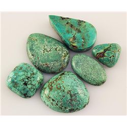 Natural Turquoise 172.62ctw Loose Small Gemstone Lot of 6