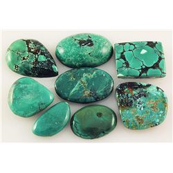 Natural Turquoise 173.45ctw Loose Small Gemstone Lot of 8