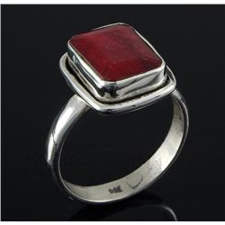 RUBY CORRUNDUM 26.81CTW STERLING SILVER RING