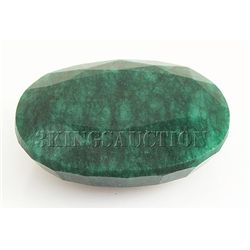 Emerald 222.20ctw Loose Gemstone 47x38x16mm Oval Cut