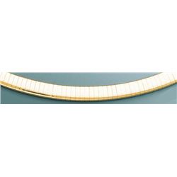 OMEGA NECKLACE 5mm 18in. 33.6 grs 14kt Y Gold