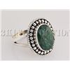 Image 2 : EMERALD BERYL 29.57CTW ANTIQUE LOOKS SILVER RING