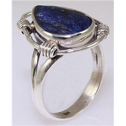 SAPPHIRE CORRUNDUM 30.67CTW UNIQUE DESIGN .925 RING