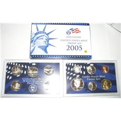 2005-S 11 PIECE UNITED STATES PROOF SET *SET IN ORIGINAL BOX* SET COMES WITH THE SET OF 5 QUARTERS!!