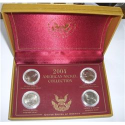 2004 AMERICAN NICKEL COLLECTION UNITED STATES MONETARY EXCHANGE *SET IN ORIGINAL BOX*!!