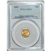 Image 1 : 1853 BU GOLD DOLLAR PCGS MS61
