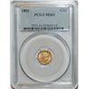 Image 1 : 1853 BU GOLD DOLLAR PCGS MS61
