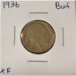 1936 Buffalo Nickel  XF