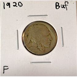 1920 Buffalo Nickel  F