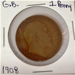 1908 British Penny