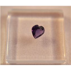 Beautiful Amethyst Gemstone  .40ct  Heart Cut  4mm