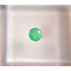 ***Columbian Emearald .15ct   Round Cut  4mm***