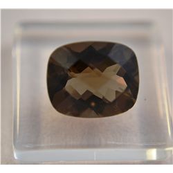 *Beautiful Smoky Topaz Gem   5.20ct   Emerald/Diamond Cut  12 x 10mm*