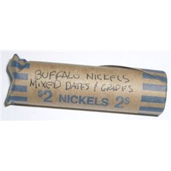 Roll of Buffalo Nickels  40 total  *mixed dates & grades*