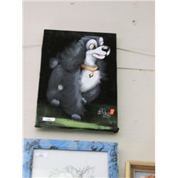 UNFRAMED PICTURE - BLACK VELVET   LADY 