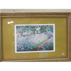 FRAMED PICTURE - FLOWER GARDEN