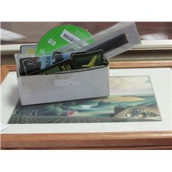 FRAMED JOHN DEERE PICTURE -  3 TOTAL