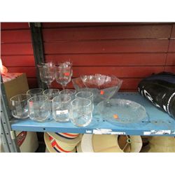 ASSORTED GLASSWARE
