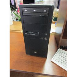 DESK TOP COMPUTER TOWER - BLACK - PENTIUM KVR667D2N5/1GIG - RAM - WINDOWS  XP PRO LICENSE - USB, BUI